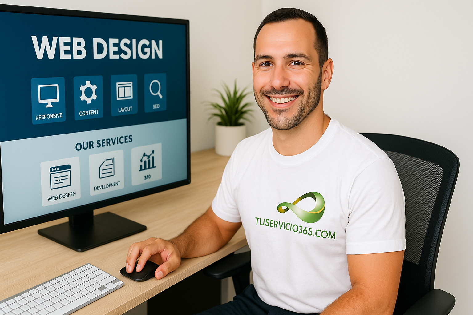 Diseño web en Badajoz: página web a medida diseñada por TuServicio365